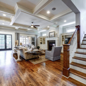 Peachtree Park - Family Room & Stairwell